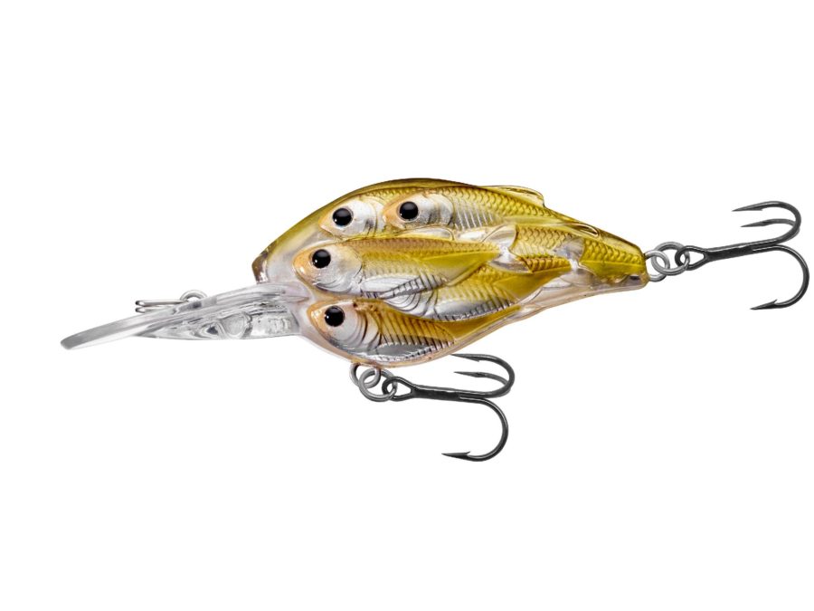 Yearling Baitball Crankbait – Freshwater, 2″, #6 Hook, 6′-7′ Depth, Pearl-Olive Shad