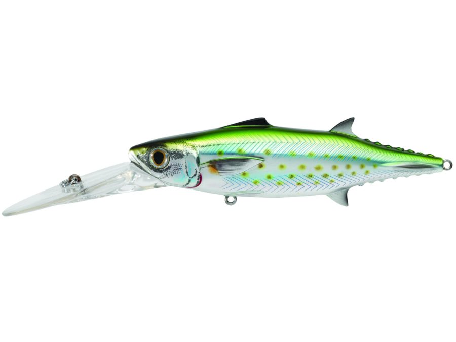 Spanish Mackerel Trolling Bait – Saltwater, 6″, #2-0 Hook, 0′-25+’ Depth, lor: Silver-Green