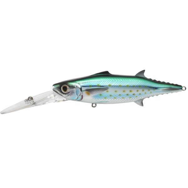 Spanish Mackerel Trolling Bait – Saltwater, 6″, #2-0 Hook, 0′-25+’ Depth, lor: Silver-Blue-Green