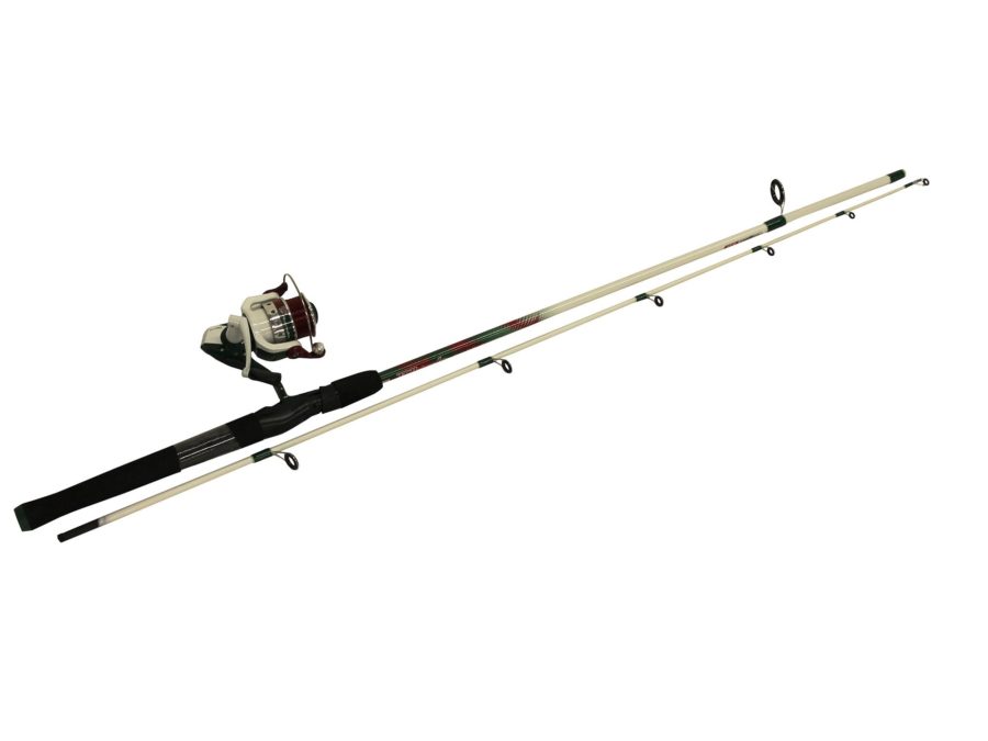 El Pescador Spinning Combo – 7′ Length, 2 Piece Rod, Medium Power, Ambidextrous