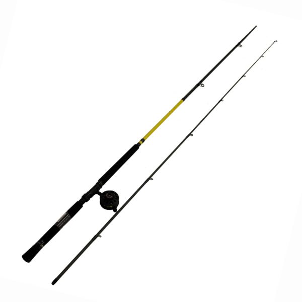 Mr. Crappie Slab Daddy Solo Combo - 12' Length, 2 Piece, 2 Bearings, Light Power, Right Hand Mr. Crappie Slab Daddy Solo Combo – 12′ Length, 2 Piece, 2 Bearings, Light Power, Right Hand