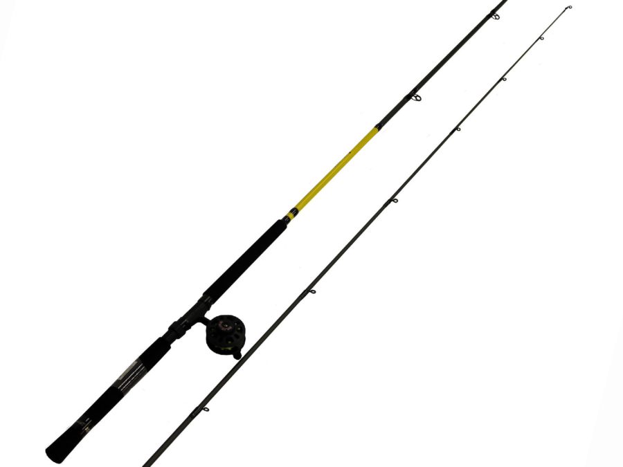 Mr. Crappie Slab Daddy Solo Combo – 12′ Length, 2 Piece, 2 Bearings, Light Power, Right Hand