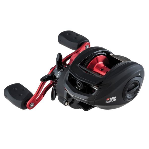 Black Max Low Profile Reel – 6.4:1 Gear Ratio, 5 Bearings, 26″ Retrieve Rate, 18lb Max Drag, RH, Clam Package