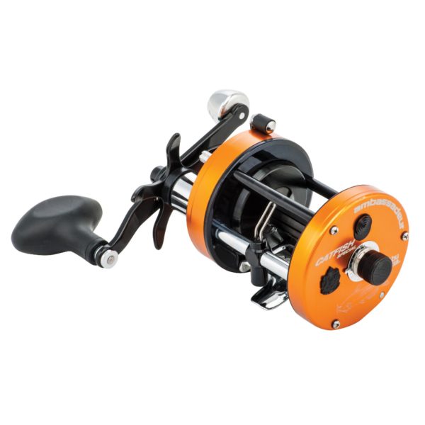 C3 Catfish Special Round Reel – 6500. 5.3:1 Gear Ratio, 4 Bearings, 26″ Retrieve Rate, 15lb Max Drag, Right Hand