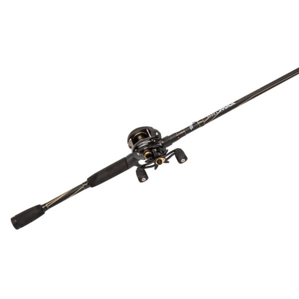 Pro Max Baitcast Low Profile Combo – 7.1:1 Gear Ratio. 8 Bearings, 7′ 1pc Rod, 10-20 lb Line Rate, Fast Action, RH