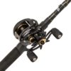 Pro Max Baitcast Low Profile Combo – 7.1:1 Gear Ratio. 8 Bearings, 7′ 1pc Rod, 10-20 lb Line Rate, Fast Action, RH 8288