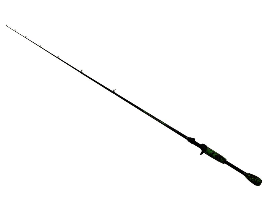 AMP Casting Rod – 6′ Length, 1pc Rod, 12-20 lb Line Rate, 3-8-1 oz Lure Rate, Medium-Heavy Power