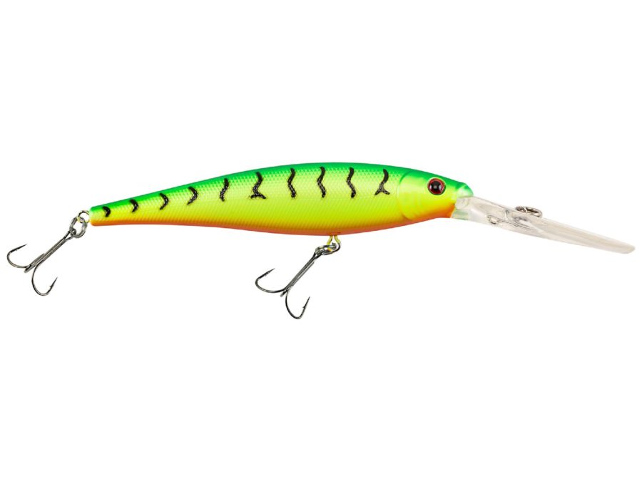 Flicker Minnow Hard Bait – 1 7-8″ Length, 2 Hooks, Firetiger, Per 1