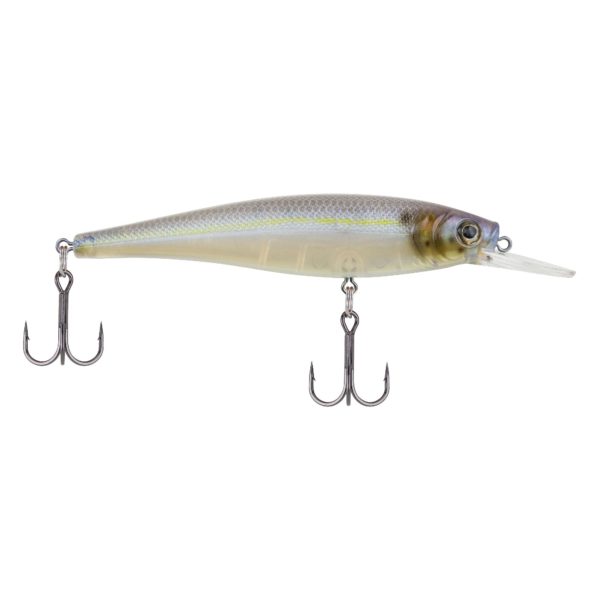 Cutter 90+ Hard Bait – 3 1-2″ Length, 4′-6′ Swimming Depth, 2 Hooks, Chartreuse Shad, Per 1
