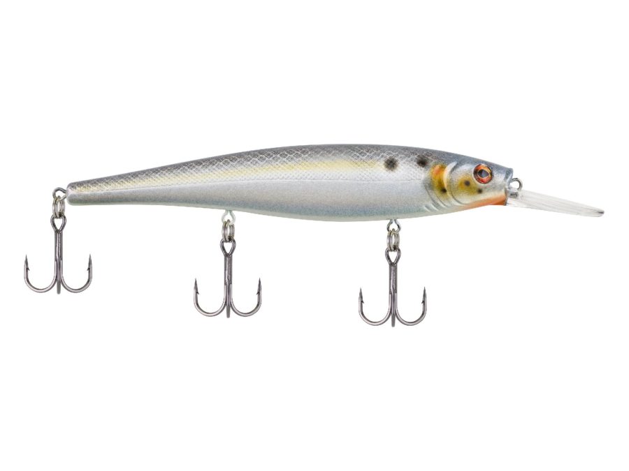 Cutter 110+ Hard Bait – 4 3-8″ Length, 4′-8′ Swimming Depth, 3 Hooks, Sexier Shad, Per 1