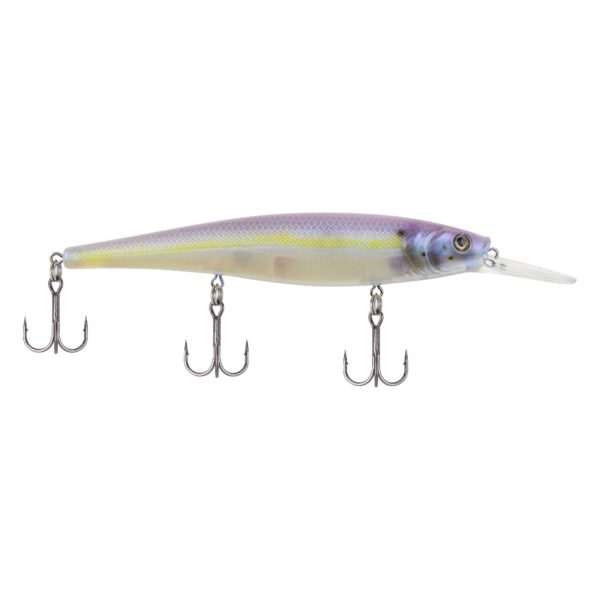 Cutter 110+ Hard Bait – 4 3-8″ Length, 4′-8′ Swimming Depth, 3 Hooks, Chartreuse Shad, Per 1