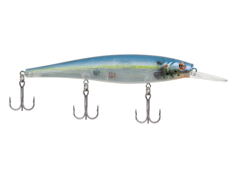 Cutter 110+ Hard Bait – 4 3-8″ Length, 4′-8′ Swimming Depth, 3 Hooks, Sexy Vapor, Per 1
