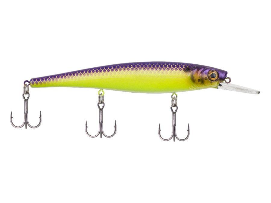 Skinny Cutter 110+ Hard Bait – 4 3-8″ Length, 4′-7′ Swimming Depth, 3 Hook, Table Rock, Per 1
