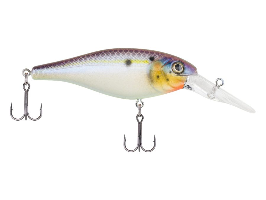 Bad Shad Hard Bait – 2″ Length, 5-7′ Swimming Depth, 2 Hooks, Chameleon Pearl, Per 1