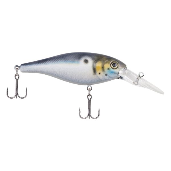 Bad Shad Hard Bait – 2 3-4″ Length, 6-9′ Swimming Depth, 2 Hooks, Blue Black, Per 1