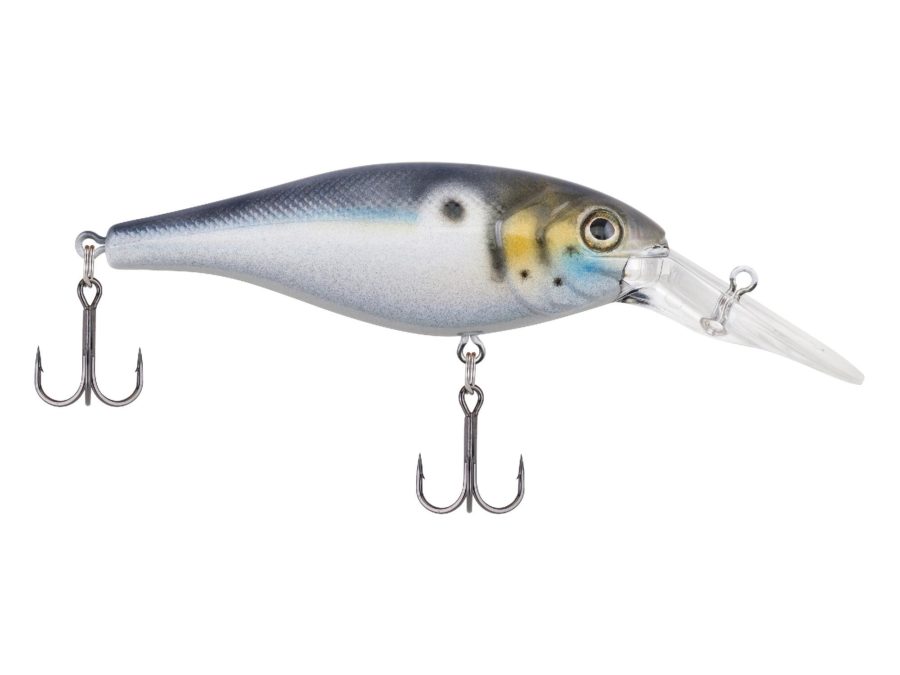 Bad Shad Hard Bait – 2 3-4″ Length, 6-9′ Swimming Depth, 2 Hooks, Blue Black, Per 1