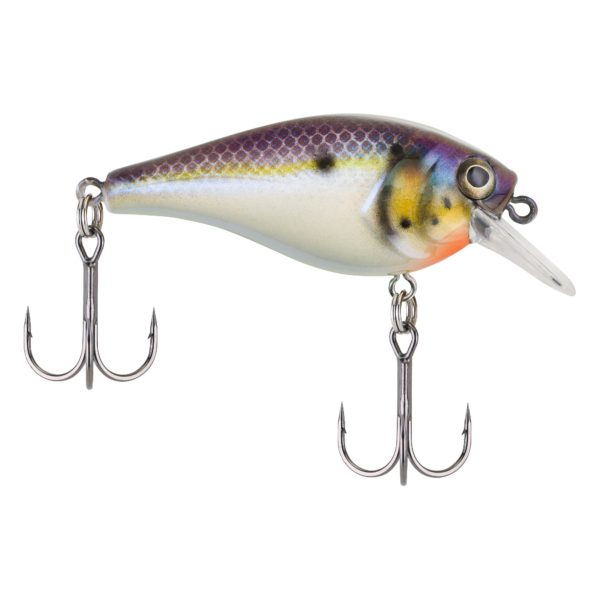 SquareBull Hard Bait – 2 3-8″ Length, 3′-6′ Swimming Depth, 2 Hooks, Chameleon Pearl, Per 1