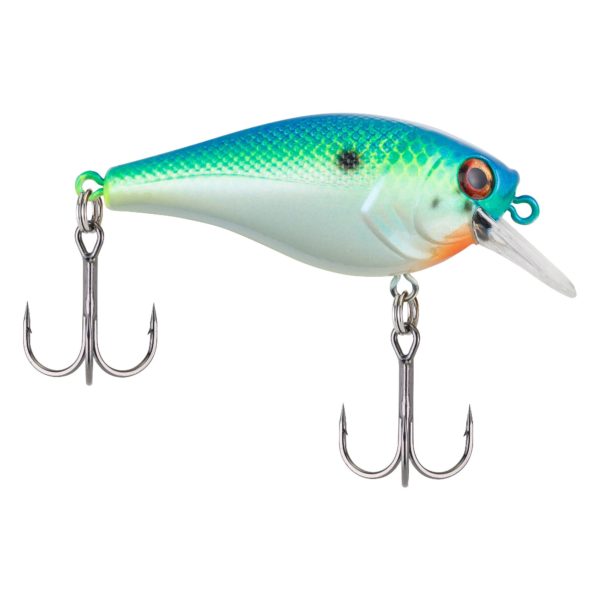 SquareBull Hard Bait – 2 3-8″ Length, 3′-6′ Swimming Depth, 2 Hooks, Big Money, Per 1