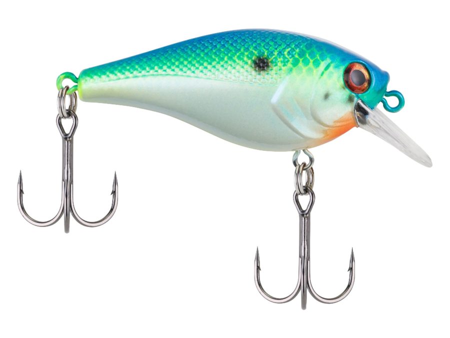 SquareBull Hard Bait – 2 3-8″ Length, 3′-6′ Swimming Depth, 2 Hooks, Big Money, Per 1