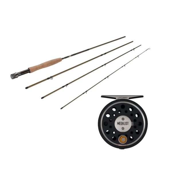 Medalist Fly Kit – 3-4 Reel Size, 1.1:1 Gear Ratio, 8′ Length, 4 Piece Rod, 4wt Line Rating