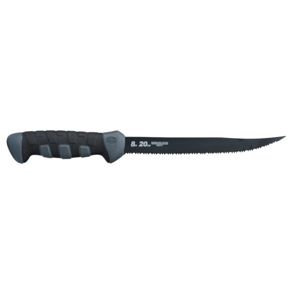 Fillet Knives – 8″ Serrated Edge, Black-Gray