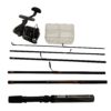 Executive Travel Pack – Spinning or Fly Rod, 6’6″ Length, 6 Pieces, Light Power, Regular Action