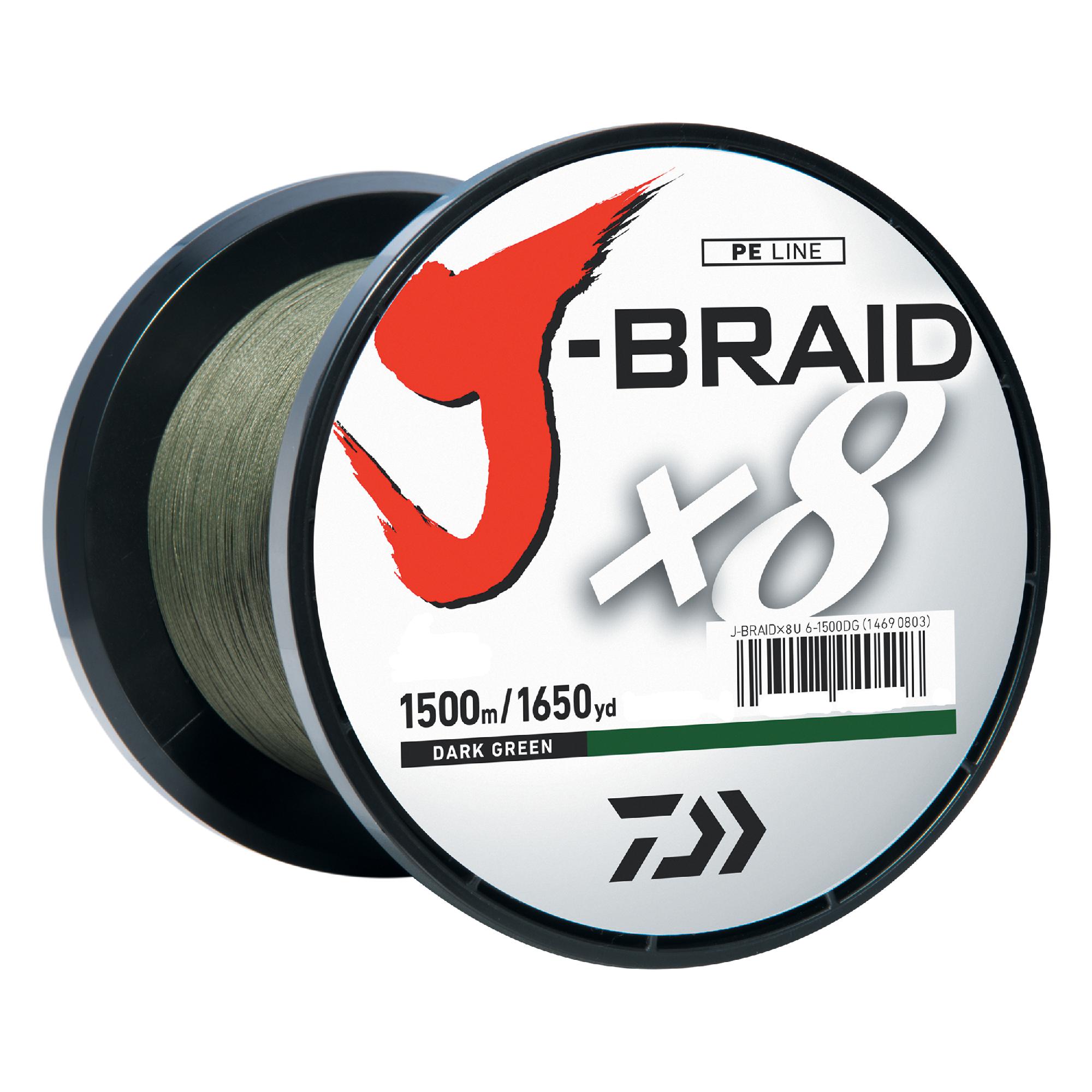 JBraid Braided Line 10 lbs Tested, 1650 Yards1500m Filler Spool