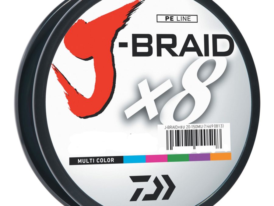 J-Braid Braided Line – 40 lbs Tested, 330 Yards-300m Filler Spool, Multi Color