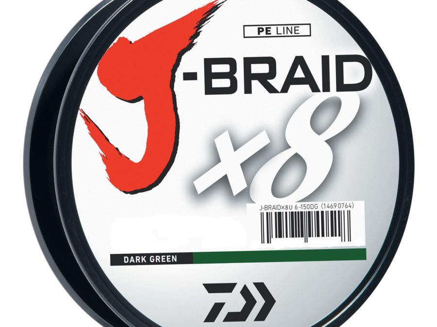 J-Braid Braided Line – 50 lbs Tested, 330 Yards-300m Filler Spool, Dark Green