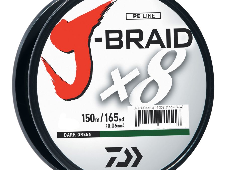 J-Braid Braided Line – 65 lbs Tested, 165 Yards-150m Filler Spool, Dark Green