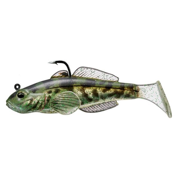 Goby Paddle Tail – Freshwater, 3 1-4″, #1-0 Hook, Variable Depth, Green