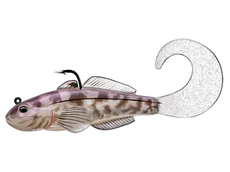 Goby Single Tail – Freshwater, 3 1-4″, #1-0 Hook, Variable Depth, Violet-Smoke