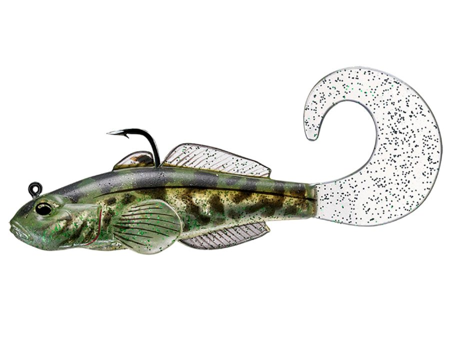 Goby Single Tail – Freshwater, 3 5-8″, #2-0 Hook, Variable Depth, Green