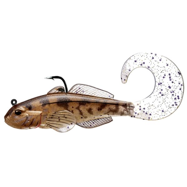 Goby Single Tail – Freshwater, 3 5-8″, #2-0 Hook, Variable Depth, Natural-Bronze