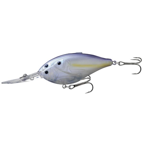 Threadfin Shad Crankbait – Freshwater, 3 1-2″, #1 Hook, 20′ Depth,  Ghost-Pearlescent Shad