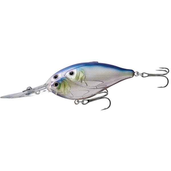 Threadfin Shad Crankbait – Freshwater, 3″, #2 Hook, 16′ Depth, Metallic Pearl-Lavender