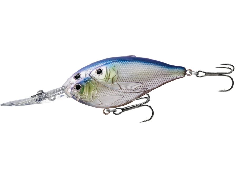 Threadfin Shad Crankbait – Freshwater, 3″, #2 Hook, 16′ Depth, Metallic Pearl-Lavender