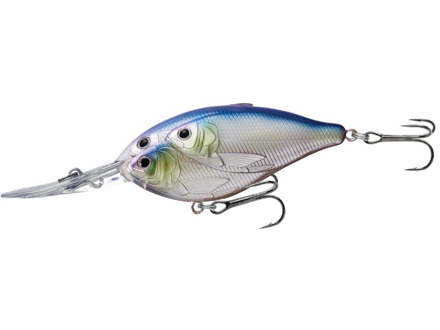 Threadfin Shad Crankbait – Freshwater, 2 3-4″, #4 Hook, 12′ Depth, Metallic Pearl-Lavender