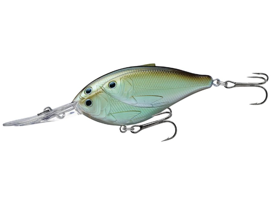 Threadfin Shad Crankbait – Freshwater, 2 3-4″, #4 Hook, 12′ Depth, Green-Ghost