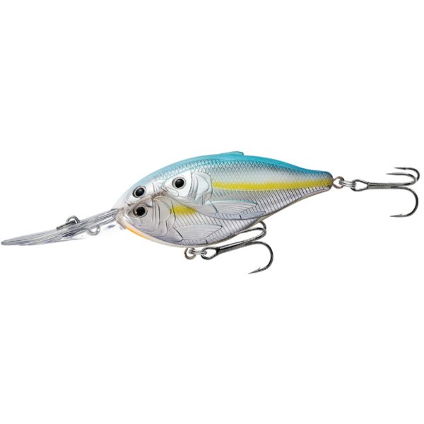 Threadfin Shad Crankbait – Freshwater, 2 3-4″, #4 Hook, 12′ Depth, Metallic Pearl-Blue Shad