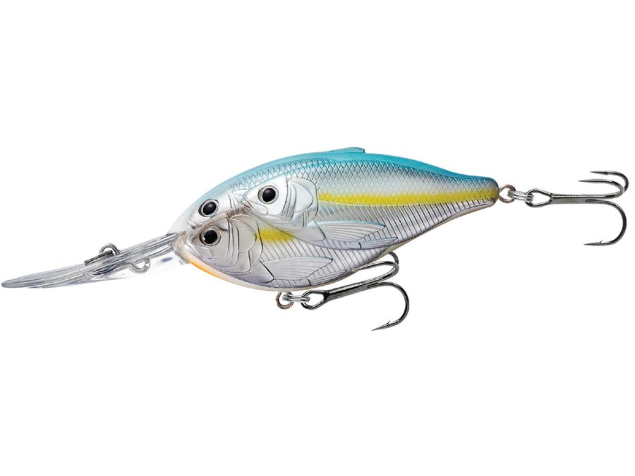 Threadfin Shad Crankbait – Freshwater, 3″, #2 Hook, 16′ Depth, Metallic Pearl-Blue Shad