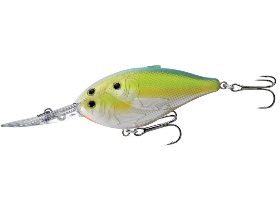 Threadfin Shad Crankbait – Freshwater, 3″, #2 Hook, 16′ Depth,  Metallic Pearl-Blue