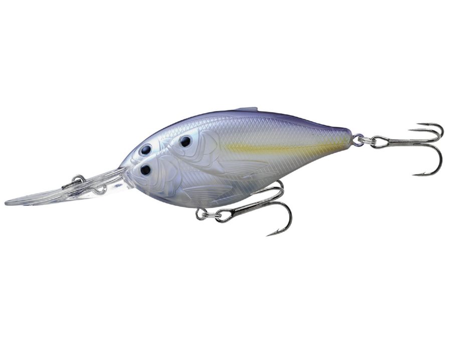 Threadfin Shad Crankbait – Freshwater, 2 3-4″, #4 Hook, 12′ Depth, Ghost-Pearlescent Shad
