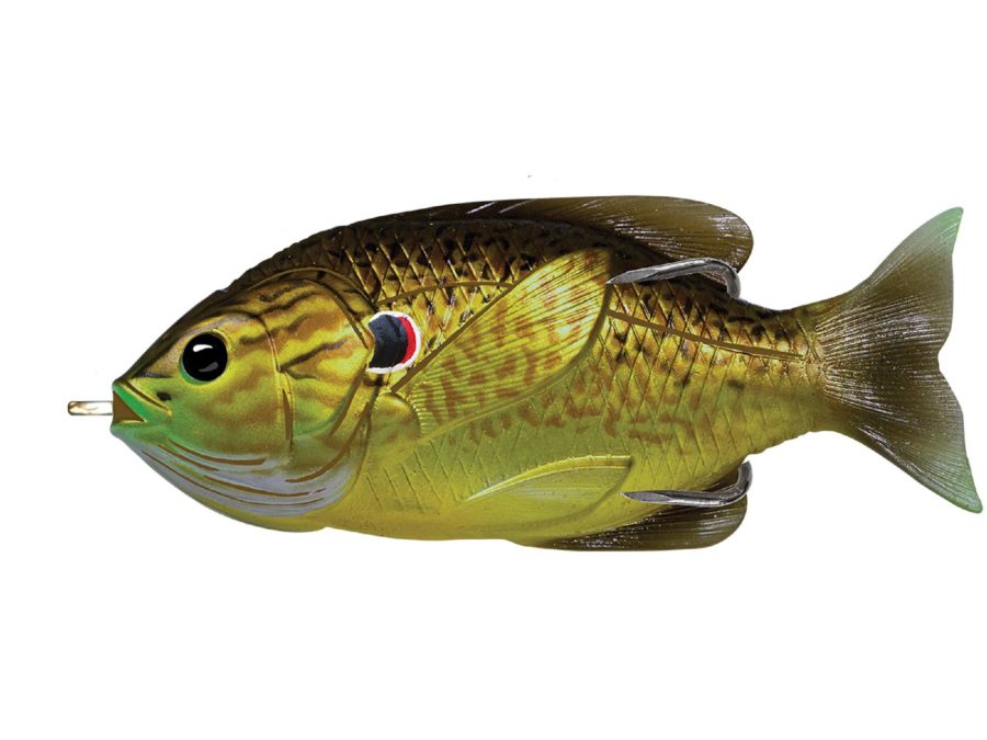 Sunfish Hollow Body – Freshwater, 3″, #3-0 Hook. Topwater Depth, Bronze Pumpkinseed