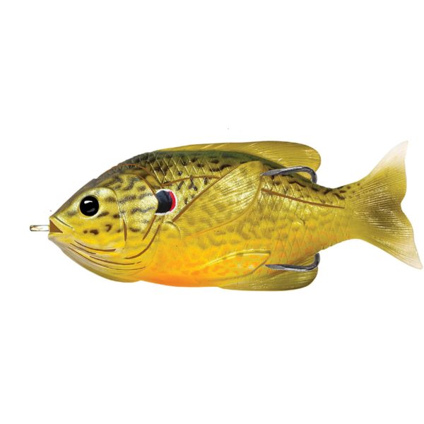Sunfish Hollow Body – Freshwater, 3″, #3-0 Hook. Topwater Depth, Green-Bronze Pumpkinseed