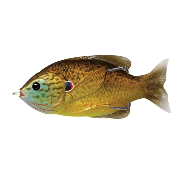 Sunfish Hollow Body – Freshwater, 3″, #3-0 Hook. Topwater Depth, Copper Pumpkinseed
