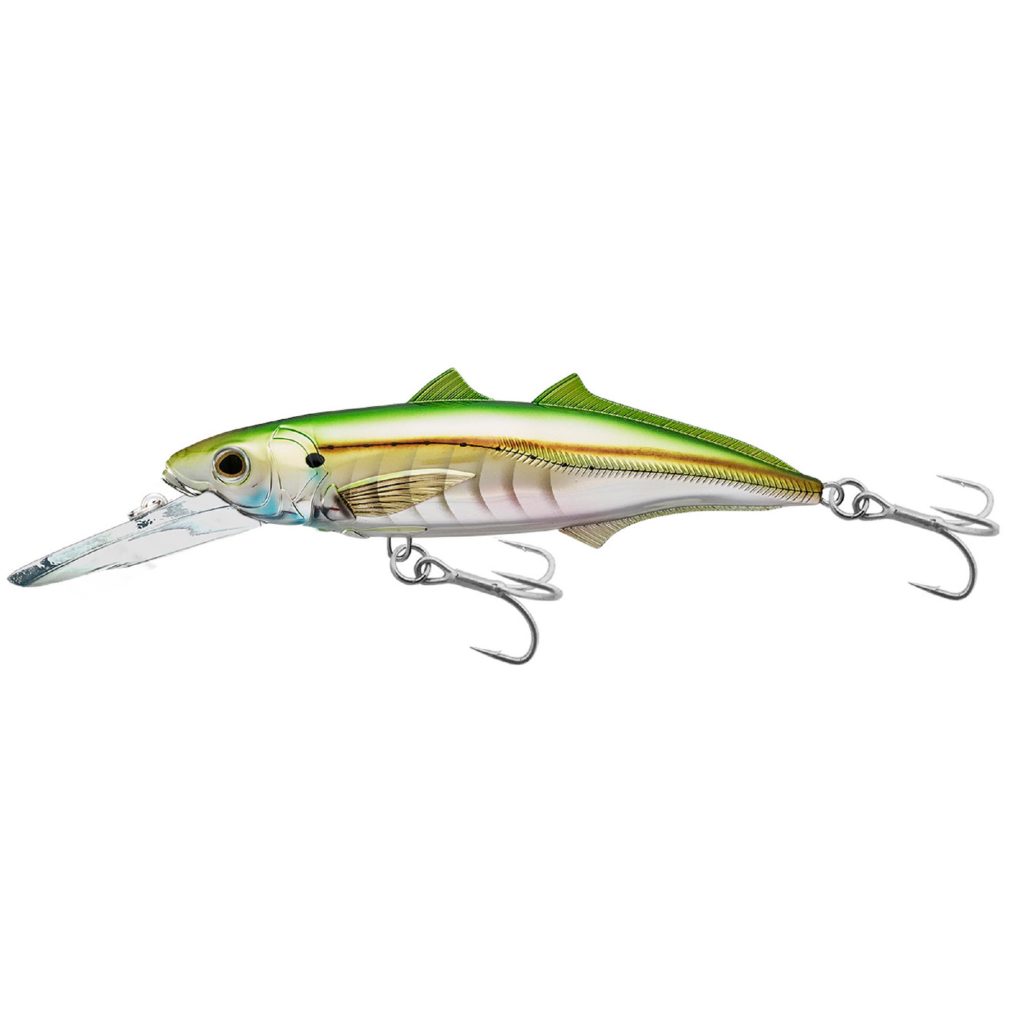 Cigar Minow Jerkbait Saltwater, 6″, 20 Hook, 15′20′ Depth, PearlGreen