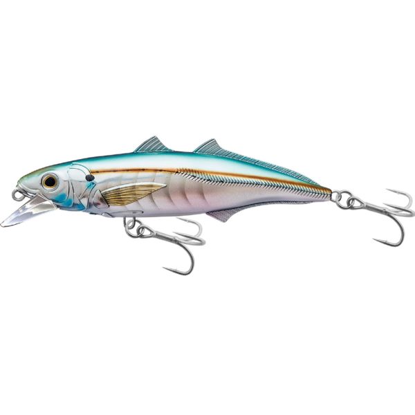Cigar Minow Jerkbait – Saltwater, 6″, #2-0 Hook, 2′-6′ Depth, Pearl-Aqua