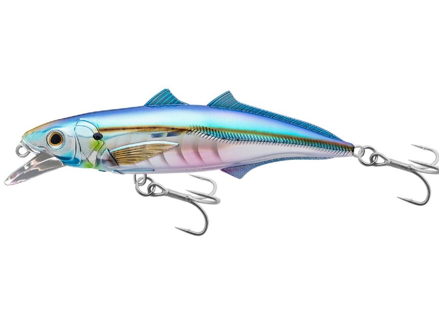 Cigar Minow Jerkbait – Saltwater, 6″, #2-0 Hook, 2′-6′ Depth, Pearl-Blue