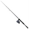 D-Shock Freshwater Spinning Combo – 2 Bearings, 6’6″, Length, 2 Piece Rod, Medium Power, Fiberglass Blank Material 10297